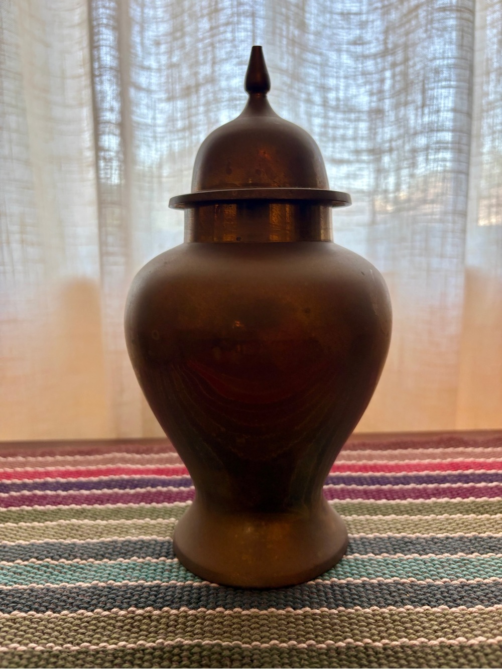 Brass Decorative Lidded Urn